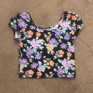 Floral Crop Tee